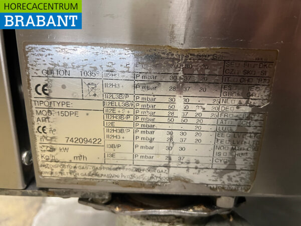 Friteuse double mobile Cullion en acier inoxydable 2 x 17 litres 400V Horeca – Image 6