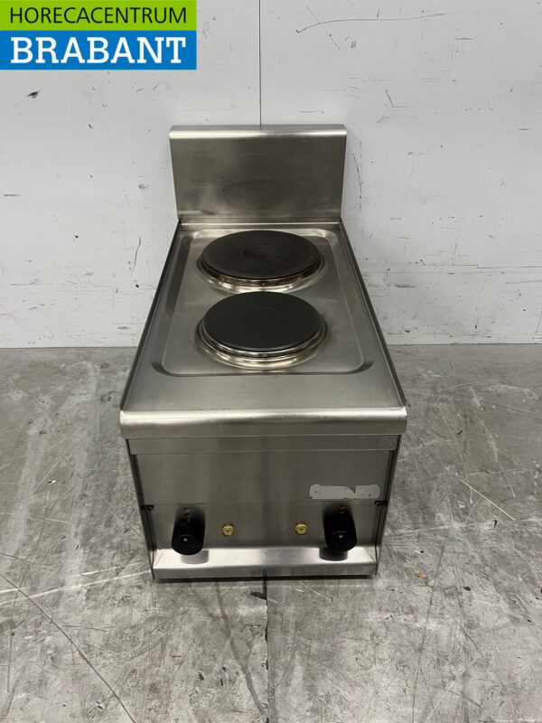Cuisinière électrique Lotus 2 brûleurs en acier inoxydable 230V Horeca