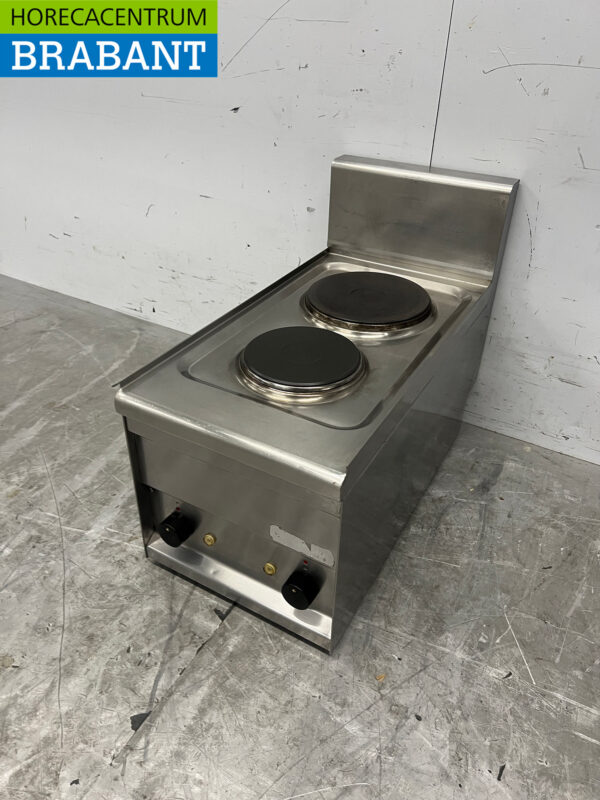 Cuisinière électrique Lotus 2 brûleurs en acier inoxydable 230V Horeca – Image 2