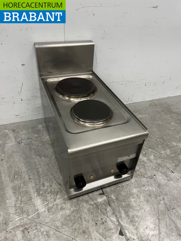 Cuisinière électrique Lotus 2 brûleurs en acier inoxydable 230V Horeca – Image 3
