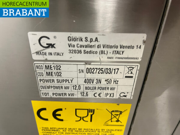 Acier inoxydable Giorik Four à air chaud Four à convection 10 x 1/1 GN ou 60/40 cm 400V Horeca – Image 6