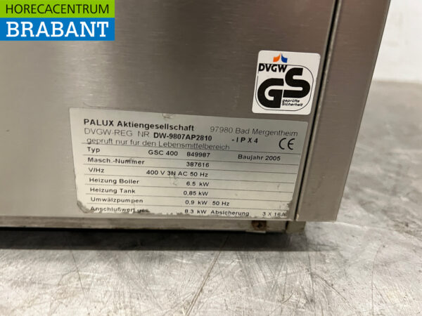 Lave-vaisselle Palux GSC400 en acier inoxydable 400V Horeca – Image 7