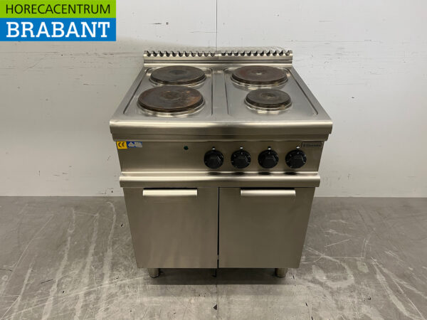 Cuisinière électrique Electrolux 4 feux en acier inoxydable 400V Restauration
