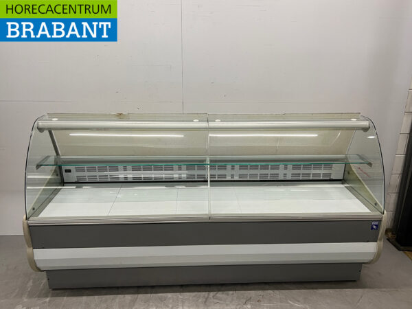 DGD Vitrine réfrigérée Vitrine Snack Vitrine réfrigérée 248,5 cm 230V Cafétéria Chip shop Catering Catering