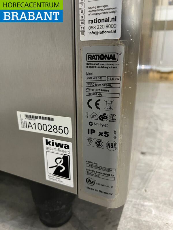 SelfCookingCenter Rational en acier inoxydable SCC WE 61 Combisteamer Four à vapeur 400V Horeca – Image 8