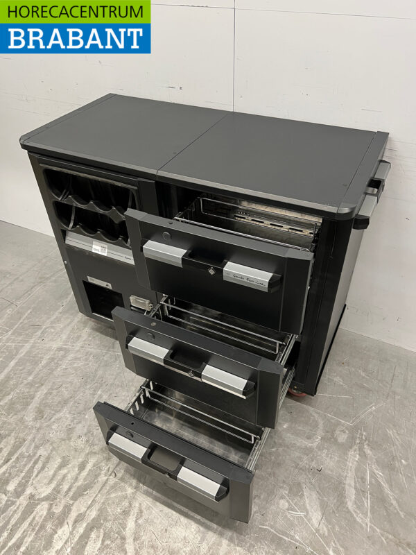 Gamko Baroeling Nid à bouteilles 3 tiroirs Mobile 123 cm 230V Horeca – Image 4