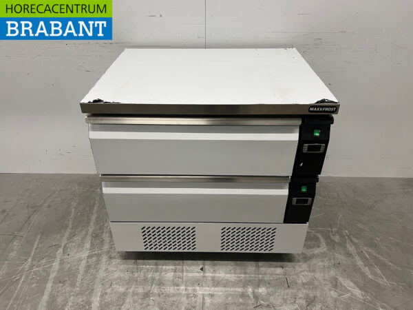 Réfrigérateur-congélateur Maxxfrost en acier inoxydable établi 2 tiroirs 4 x 1/1 GN 230V Horeca