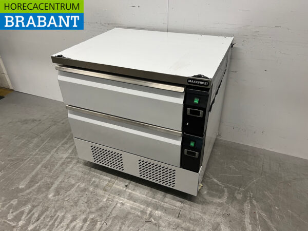 Réfrigérateur-congélateur Maxxfrost en acier inoxydable établi 2 tiroirs 4 x 1/1 GN 230V Horeca – Image 2