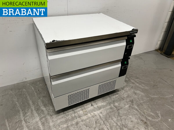 Réfrigérateur-congélateur Maxxfrost en acier inoxydable établi 2 tiroirs 4 x 1/1 GN 230V Horeca – Image 3