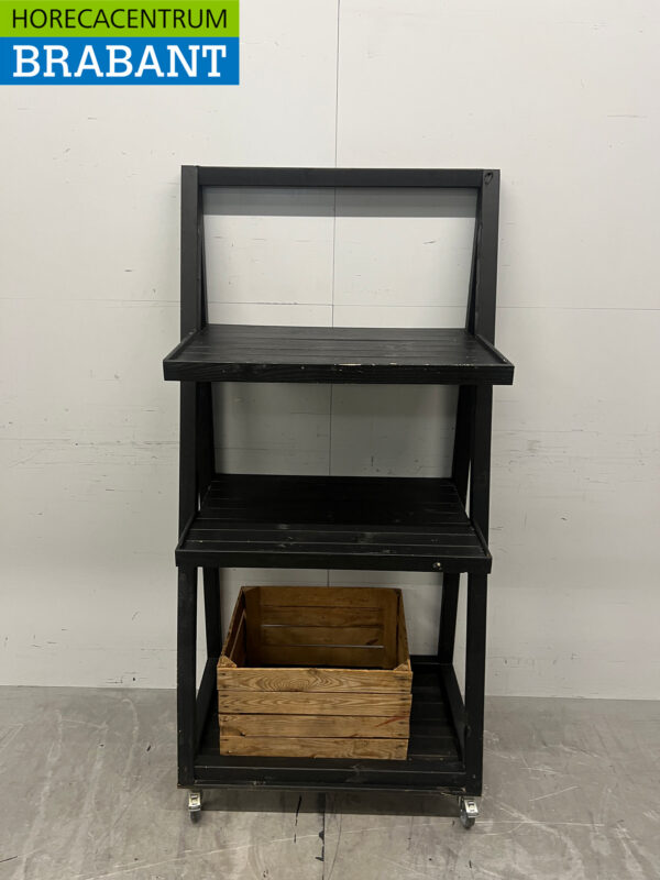 Chariot Buffet en bois Etagère Traiteur
