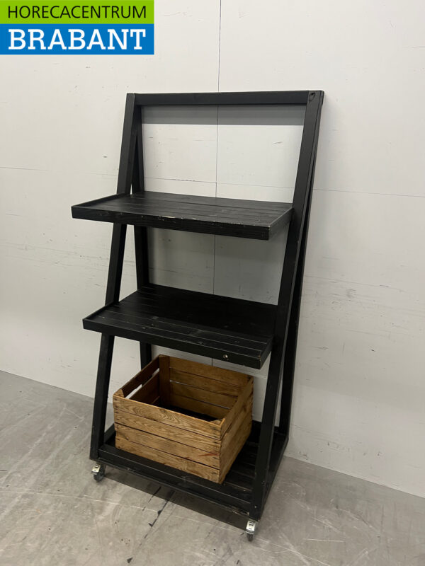 Chariot Buffet en bois Etagère Traiteur – Image 2