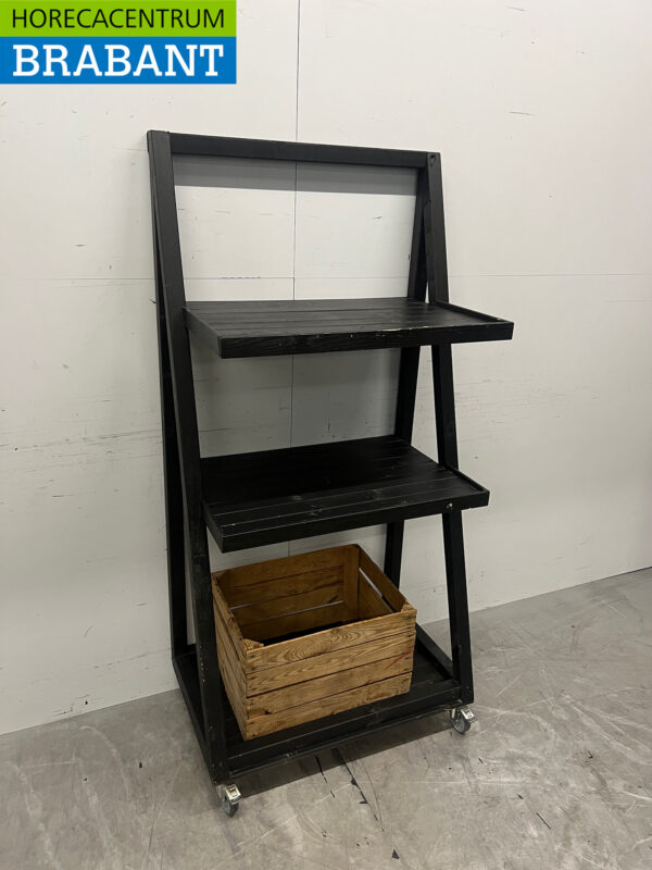 Chariot Buffet en bois Etagère Traiteur – Image 3