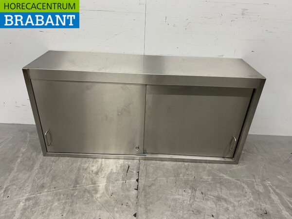 Armoire murale en acier inoxydable 2 portes coulissantes 130 cm Restauration