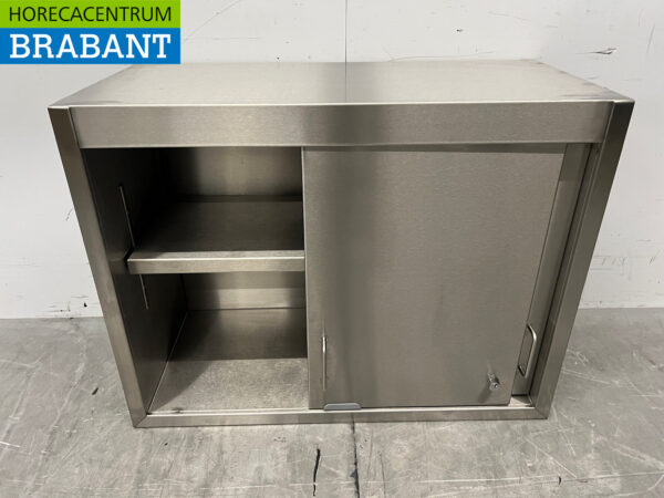 Armoire murale en acier inoxydable 2 portes coulissantes 80 cm Restauration – Image 4