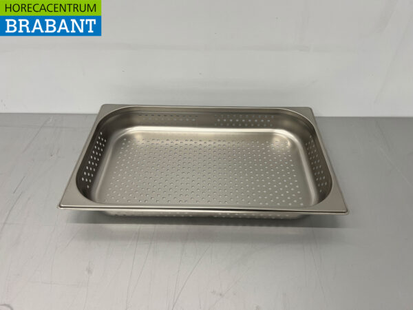 Acier inoxydable HCB Bac gastronorme perforé GN Plateau 1/1 Profondeur 65 mm Horeca