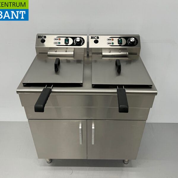 HCB Friteuse double en acier inoxydable 2 x 14 litres 400V Horeca
