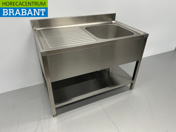 Evier en acier inoxydable Premium-line Modèle soudé 120 cm Horeca – Image 3