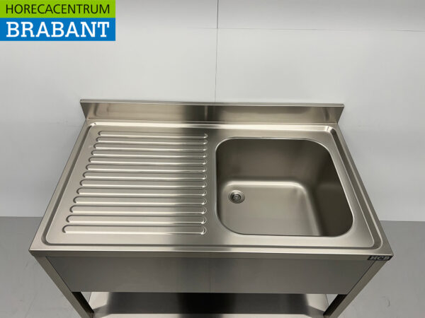 Evier en acier inoxydable Premium-line Modèle soudé 120 cm Horeca – Image 4