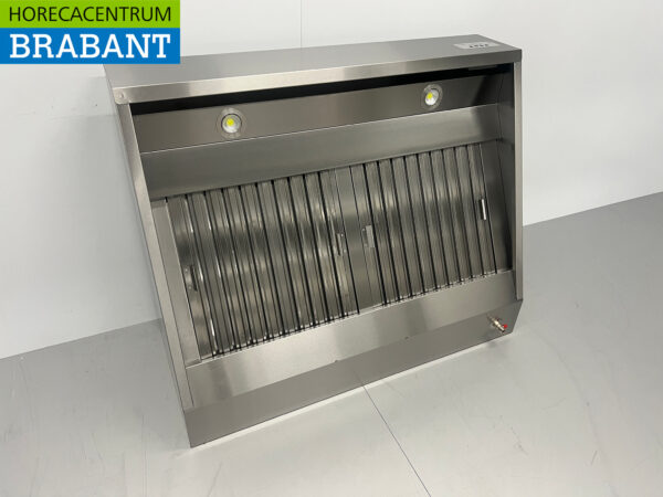 Hotte aspirante en acier inoxydable Moteur de la hotte 1500 kuub Premium-line Modèle incliné 120 cm 230V Horeca – Image 3