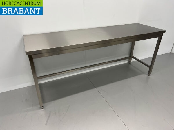 HCB Table de travail en acier inoxydable Basic-line 200 x 60 x 85 cm Restauration – Image 3