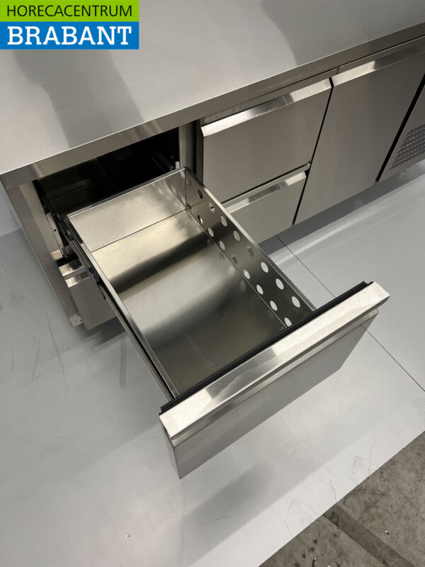 Etabli réfrigéré HCB en acier inoxydable 4 tiroirs et 1 porte 179,5 cm 230V Horeca – Image 5