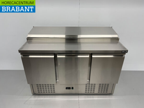 Acier inoxydable HCB Saladette Saladiere Etabli réfrigéré 136,5 cm 230V Horeca