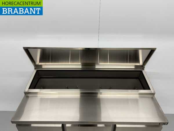 Acier inoxydable HCB Saladette Saladiere Etabli réfrigéré 136,5 cm 230V Horeca – Image 7