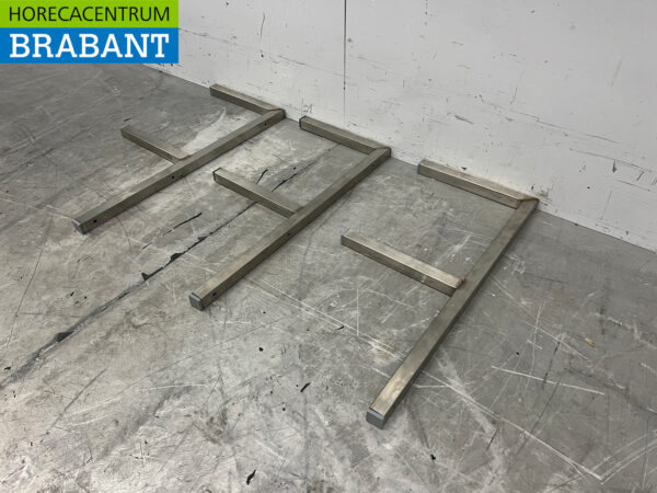 Supports muraux en acier inoxydable T.B.V. double étagère murale Horeca – Image 2
