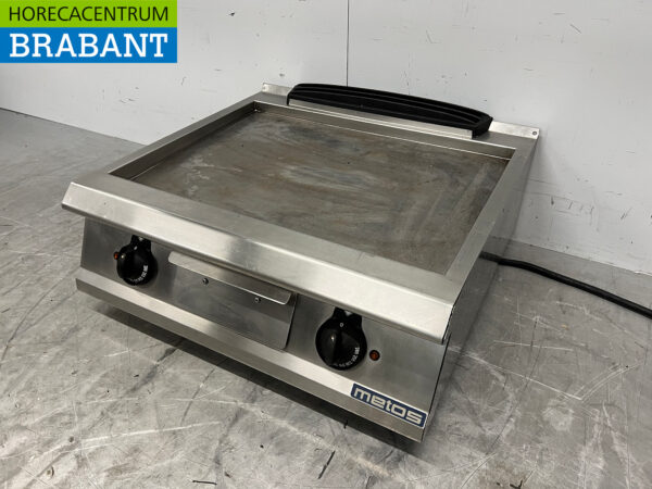 Planche à griller Metos en acier inoxydable Planche à griller lisse 80 cm 400V Horeca – Image 2