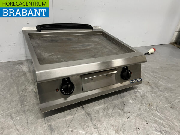 Planche à griller Metos en acier inoxydable Planche à griller lisse 80 cm 400V Horeca – Image 3
