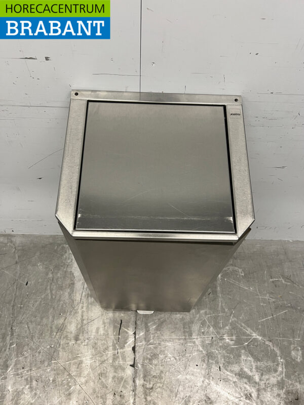 Porte-sac à déchets Josto en acier inoxydable Poubelle avec commande au pied 120 litres Restauration – Image 4