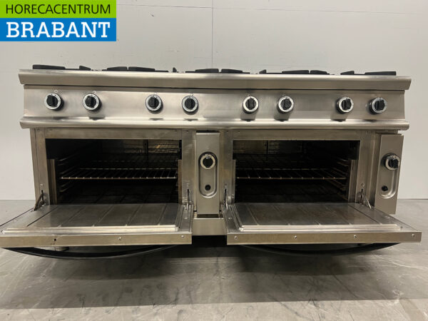 Cuisinière à gaz 8 feux en acier inoxydable avec 2 fours GAS Horeca – Image 5