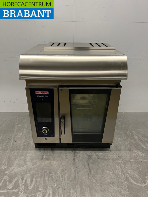 Rational I-Combi Pro Combisteamer 6 x 1/1 GN en acier inoxydable avec hotte 2024 400V Horeca