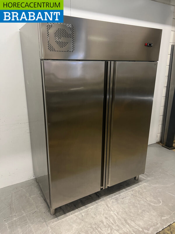 Réfrigérateur double porte en acier inoxydable Refroidissement 1400 litres 230V Horeca – Image 3