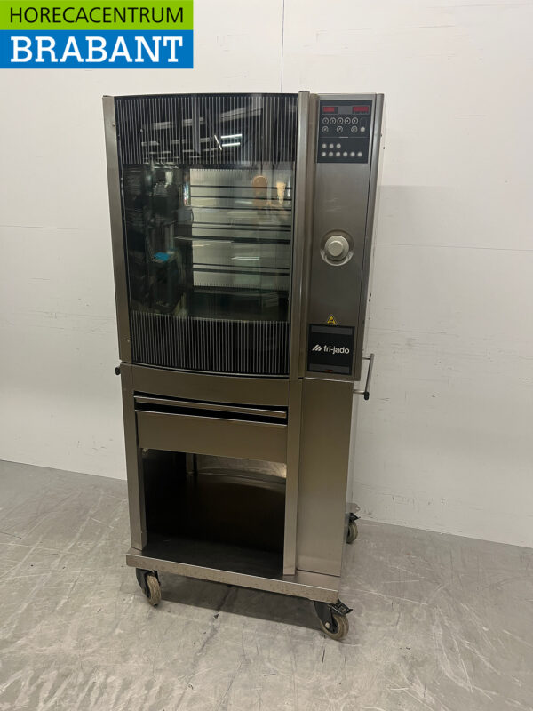 Fri-Jado Gril à rôtisserie en acier inoxydable 5 brochettes 400V Horeca