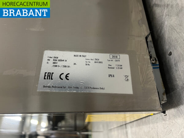 Lave-vaisselle Zanussi Zucai en acier inoxydable 400V Restauration – Image 6