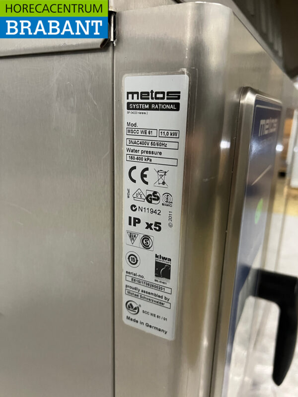 SelfCookingCenter Rational SCC en acier inoxydable avec hotte 6 x 1/1 GN 400V – Image 7