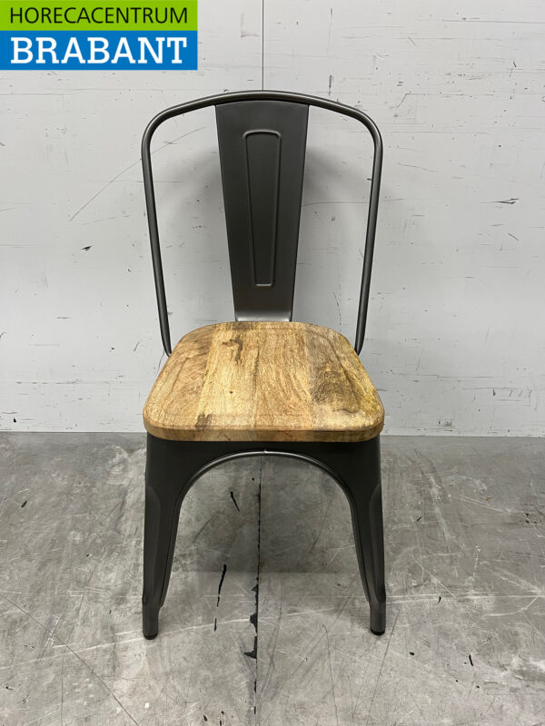 Bolero set de 4 chaises avec assise en bois Catering – Image 4