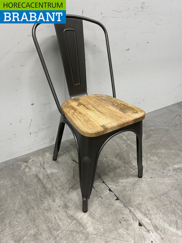 Bolero set de 4 chaises avec assise en bois Catering – Image 6