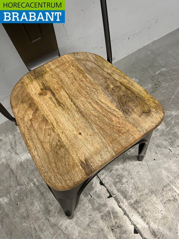 Bolero set de 4 chaises avec assise en bois Catering – Image 7