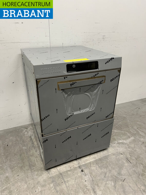 Lave-vaisselle Buffalo en acier inoxydable avec pompe de vidange et distributeur de produit de rinçage et de brillance 400V Horeca – Image 3