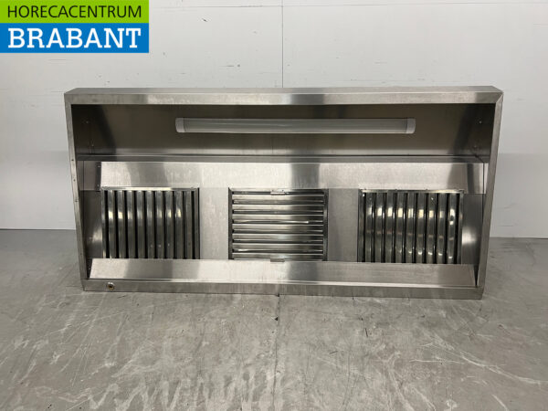 Hotte aspirante en acier inoxydable modèle incliné 200 cm 230V Horeca