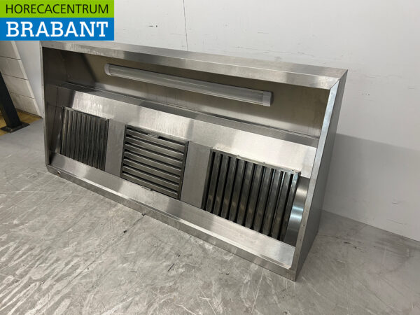 Hotte aspirante en acier inoxydable modèle incliné 200 cm 230V Horeca – Image 2