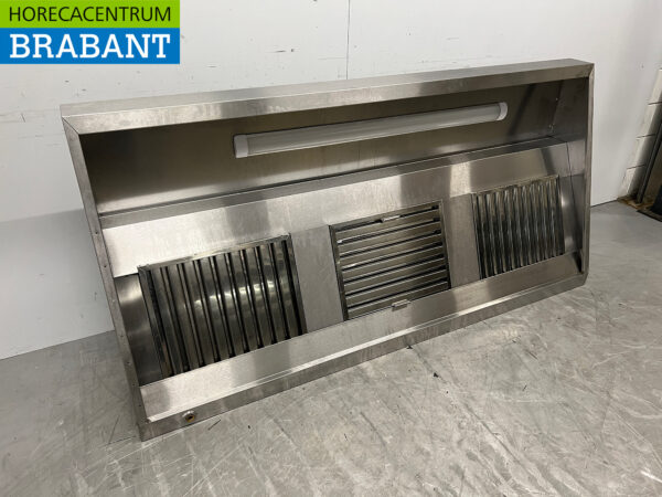 Hotte aspirante en acier inoxydable modèle incliné 200 cm 230V Horeca – Image 3