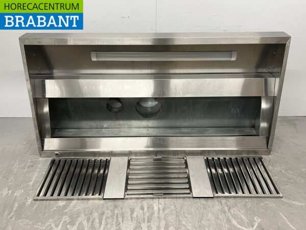 Hotte aspirante en acier inoxydable modèle incliné 200 cm 230V Horeca – Image 4