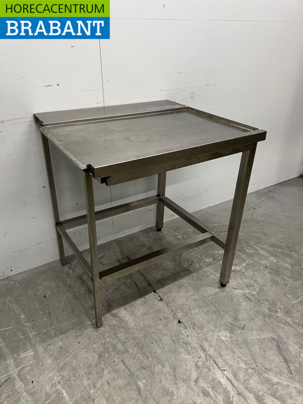 Acier inoxydable Table d'égouttage T.B.V. Lave-vaisselle coulissant 80 cm Horeca – Image 3