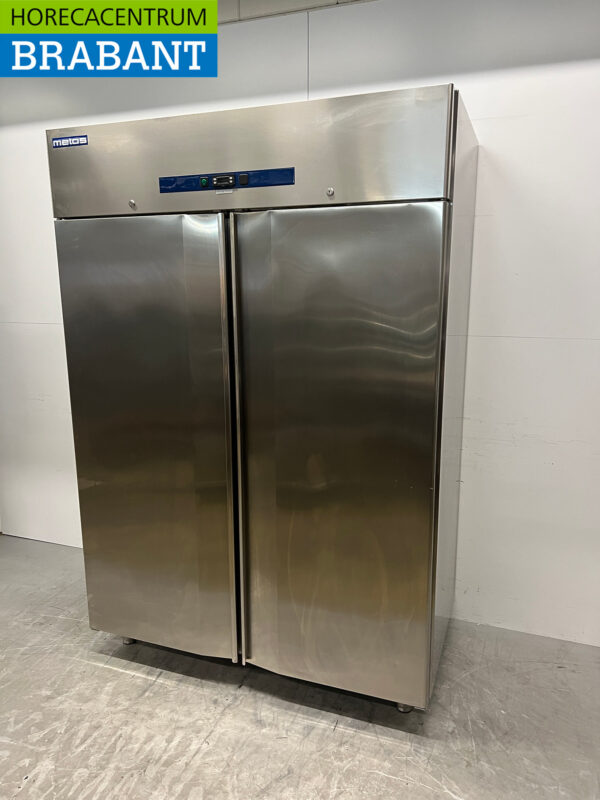 Réfrigérateur Metos à double porte en acier inoxydable 1400 litres 230V Horeca – Image 2