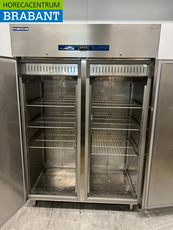 Réfrigérateur Metos à double porte en acier inoxydable 1400 litres 230V Horeca – Image 4