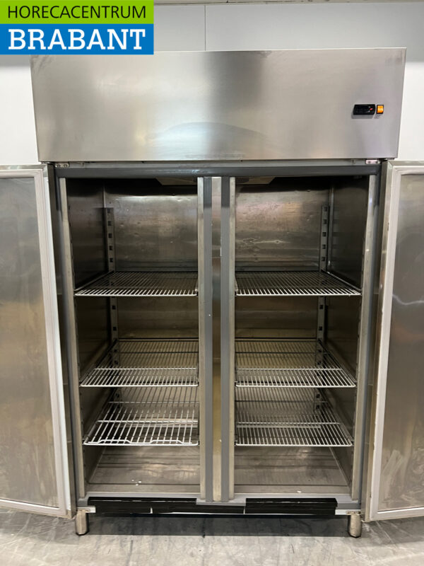 Congélateur Asber double porte en acier inoxydable Coffre 1400 litres 230V Horeca – Image 4