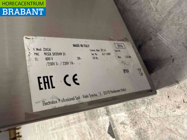 Lave-vaisselle Zanussi Zucai en acier inoxydable 400V Restauration – Image 5